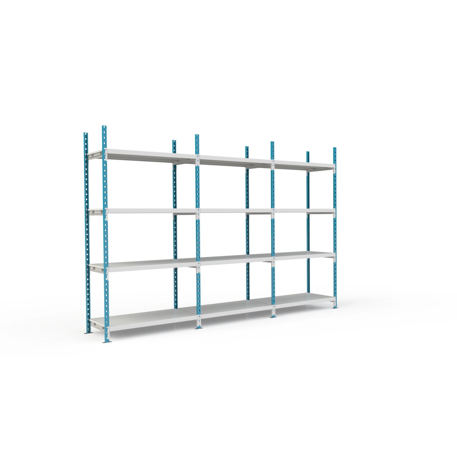 PROREGAL Fachbodenregal Maximus Pro HxBxT 220 x 100 x 120 cm 4 Ebenen Metallplatten-Fachboden Fachlast 286 kg Lichtblau-Lichtgrau PROREGAL Fachbodenregal Maximus Pro HxBxT 220 x 100 x 120 cm 4 Ebenen Metallplatten-Fachboden Fachlast 286 kg Lichtblau-Lichtgrau von PROREGAL