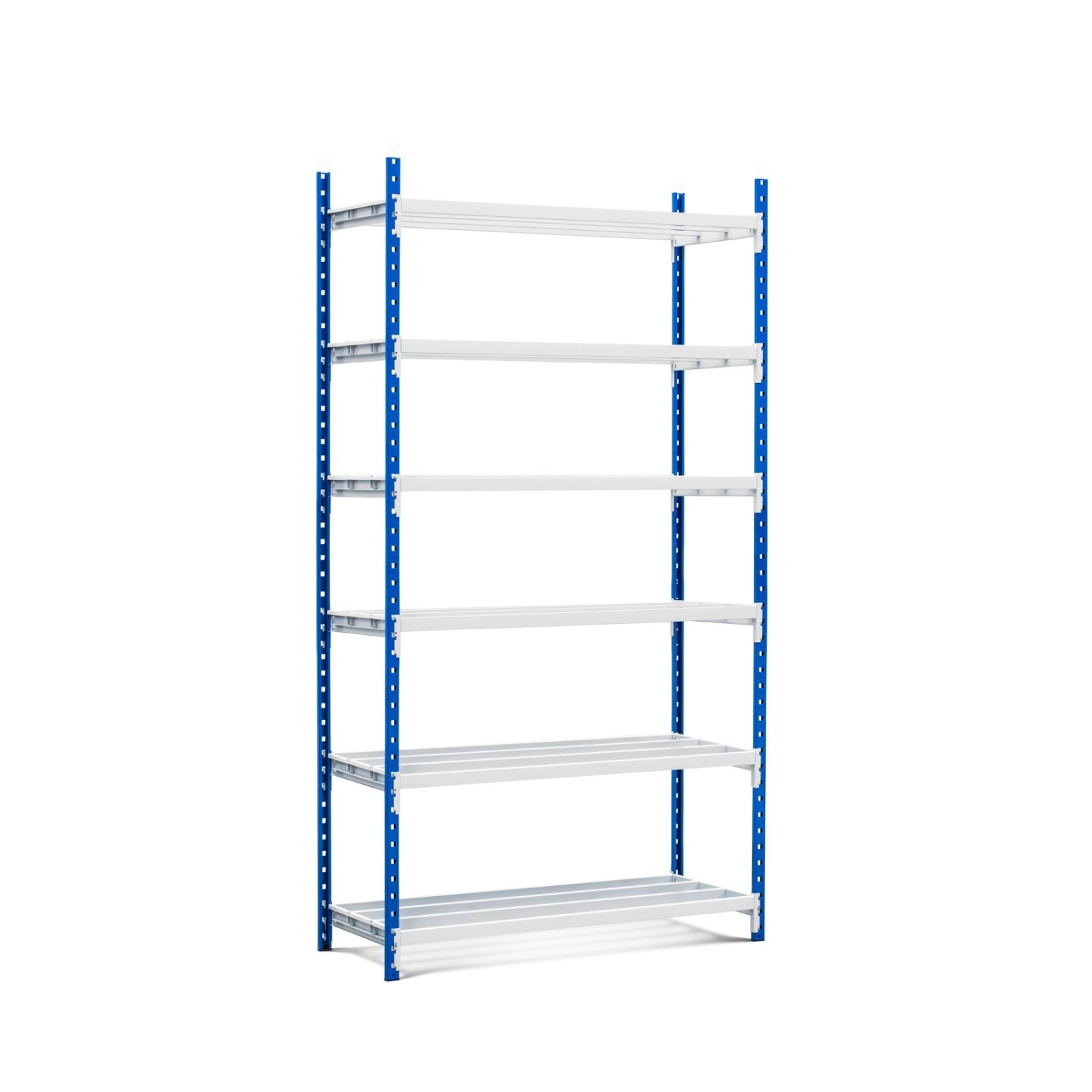 PROREGAL Fachbodenregal Maximus Pro HxBxT 220 x 125 x 60 cm 7 Ebenen Offener Fachboden Fachlast 286 kg Lichtblau-Lichtgrau PROREGAL Fachbodenregal Maximus Pro HxBxT 220 x 125 x 60 cm 7 Ebenen Offener Fachboden Fachlast 286 kg Lichtblau-Lichtgrau von PROREGAL