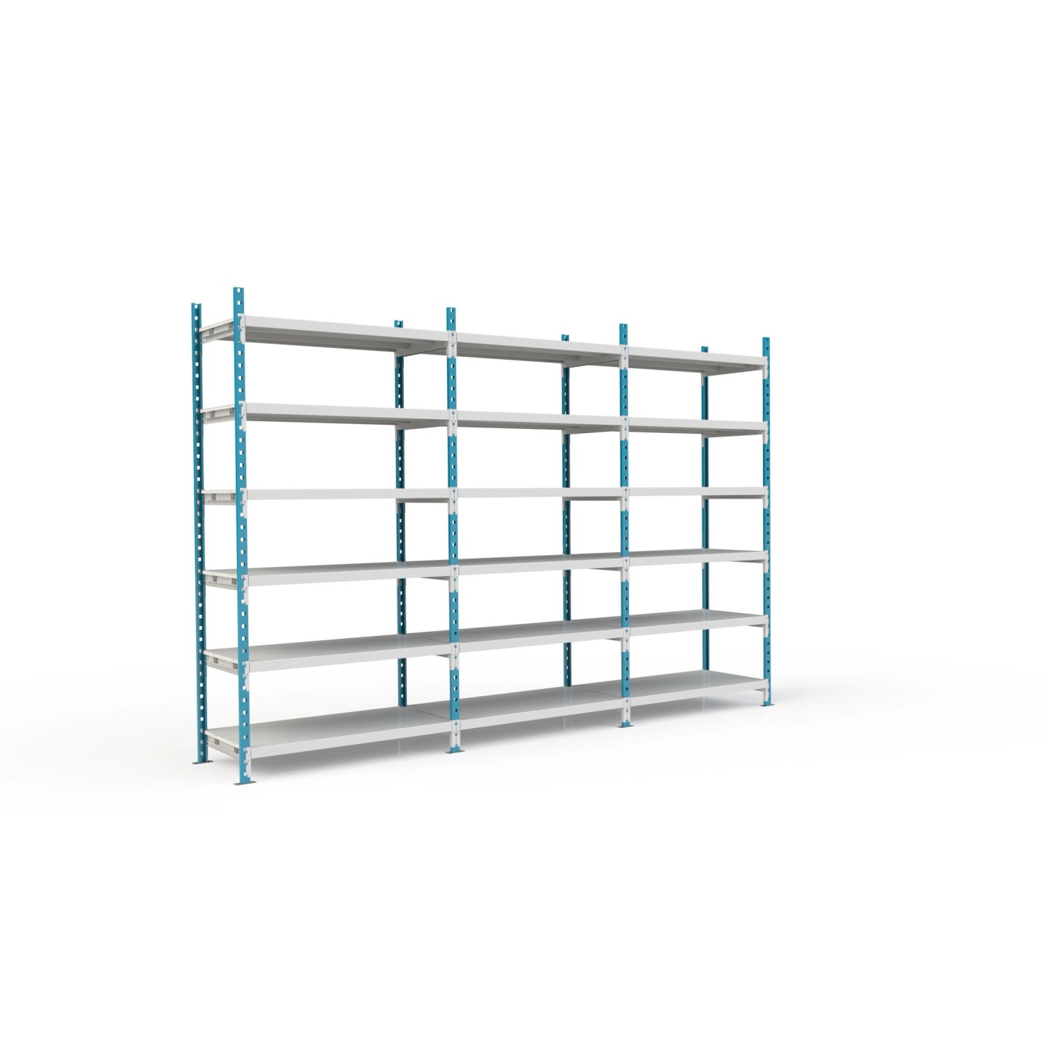 PROREGAL Fachbodenregal Maximus Pro HxBxT 280 x 100 x 60 cm 6 Ebenen PVC-Fachboden Fachlast 286 kg Lichtblau-Lichtgrau PROREGAL Fachbodenregal Maximus Pro HxBxT 280 x 100 x 60 cm 6 Ebenen PVC-Fachboden Fachlast 286 kg Lichtblau-Lichtgrau von PROREGAL