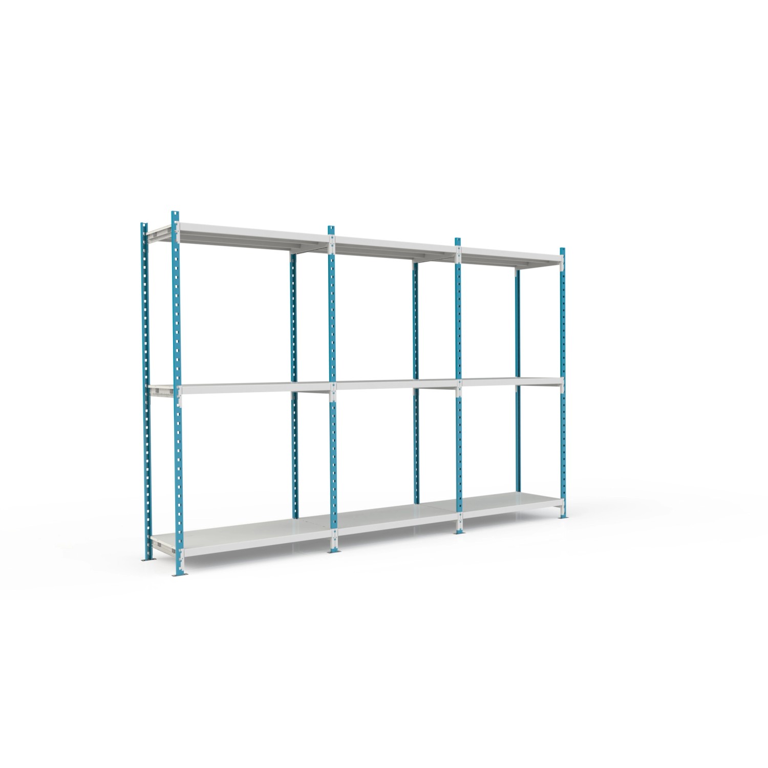 PROREGAL Fachbodenregal Maximus Pro HxBxT200 x 150 x 60 cm 3 Ebenen Metallplatten-Fachboden Fachlast 236 kg Lichtblau-Lichtgrau PROREGAL Fachbodenregal Maximus Pro HxBxT200 x 150 x 60 cm 3 Ebenen Metallplatten-Fachboden Fachlast 236 kg Lichtblau-Lichtgrau von PROREGAL
