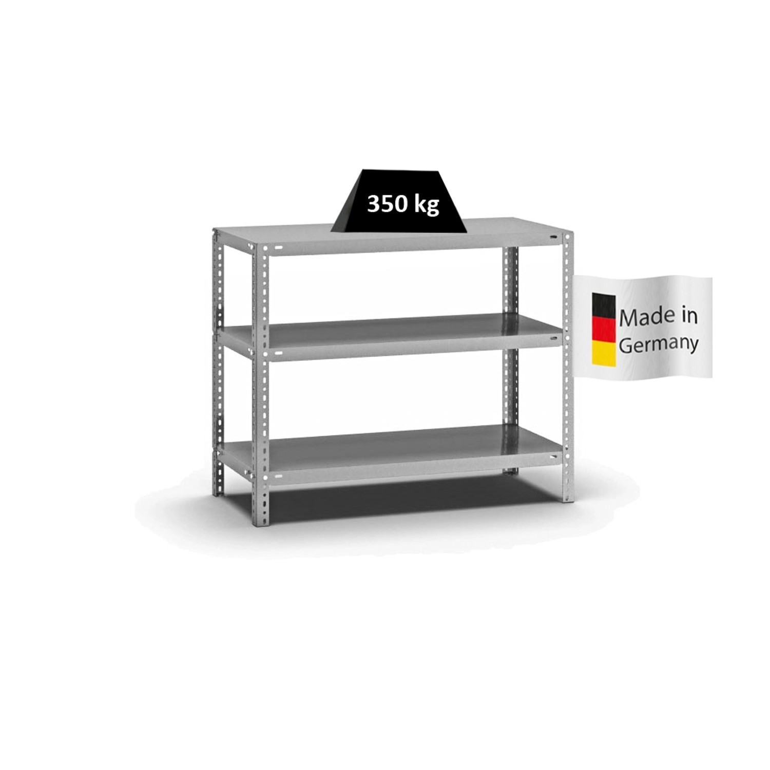 PROREGAL Fachbodenregal Schraubsystem Heavy-Duty Grundregal HxBxT 80 x 100 x 40 cm 3 Ebenen Fachlast 350 kg Beidseitig Nutzbar Verzinkt PROREGAL Fachbodenregal Schraubsystem Heavy-Duty Grundregal HxBxT 80 x 100 x 40 cm 3 Ebenen Fachlast 350 kg Beidseitig Nutzbar Verzinkt von PROREGAL