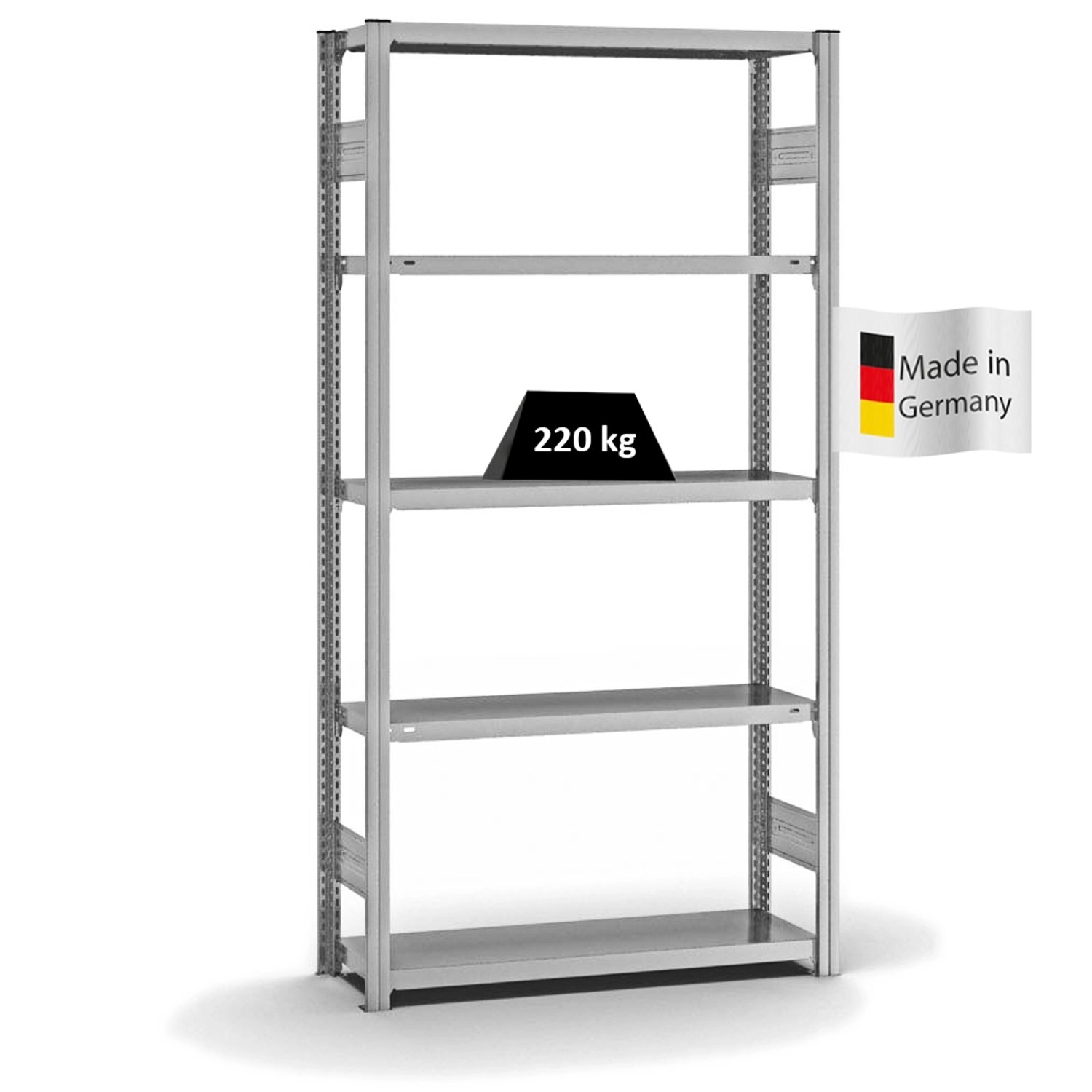 PROREGAL Fachbodenregal Stecksystem T-Profil Medium-Duty Grundregal HxBxT 200 x 100 x 30 cm 5 Ebenen Fachlast 220 kg Beidseitig Nutzbar Verzinkt PROREGAL Fachbodenregal Stecksystem T-Profil Medium-Duty Grundregal HxBxT 200 x 100 x 30 cm 5 Ebenen Fachlast 220 kg Beidseitig Nutzbar Verzinkt von PROREGAL