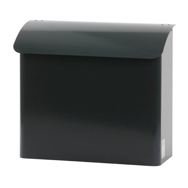PROREGAL Feuergeprüfter Wandbriefkasten Aus Metall HxBxT 42 x 41,5 x 16 cm Einwurföffnung 37,5 x 3 cm Anthrazit von PROREGAL