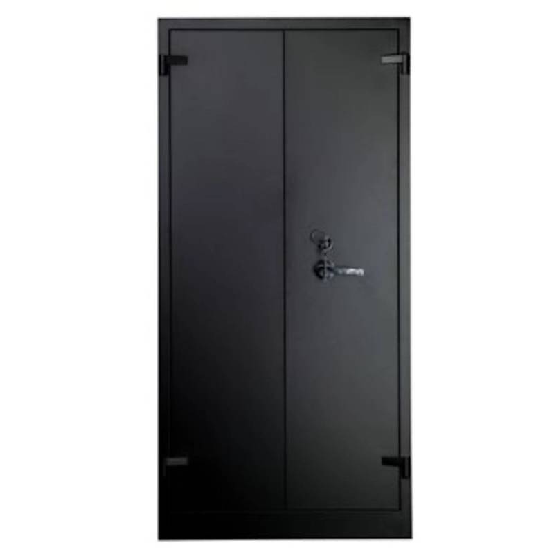 PROREGAL Feuerschutzschrank Shark 5 Ordernhöhen HxBxT 195 x 95 x 55 cm Schwarz von PROREGAL