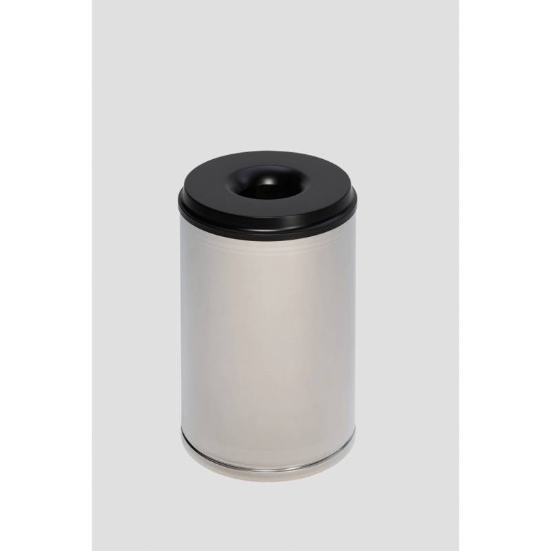 PROREGAL Feuersicherer Papierkorb 15 Liter HxBxT 37 x 25 x 25 cm Edelstahl Silber PROREGAL Feuersicherer Papierkorb 15 Liter HxBxT 37 x 25 x 25 cm Edelstahl Silber von PROREGAL