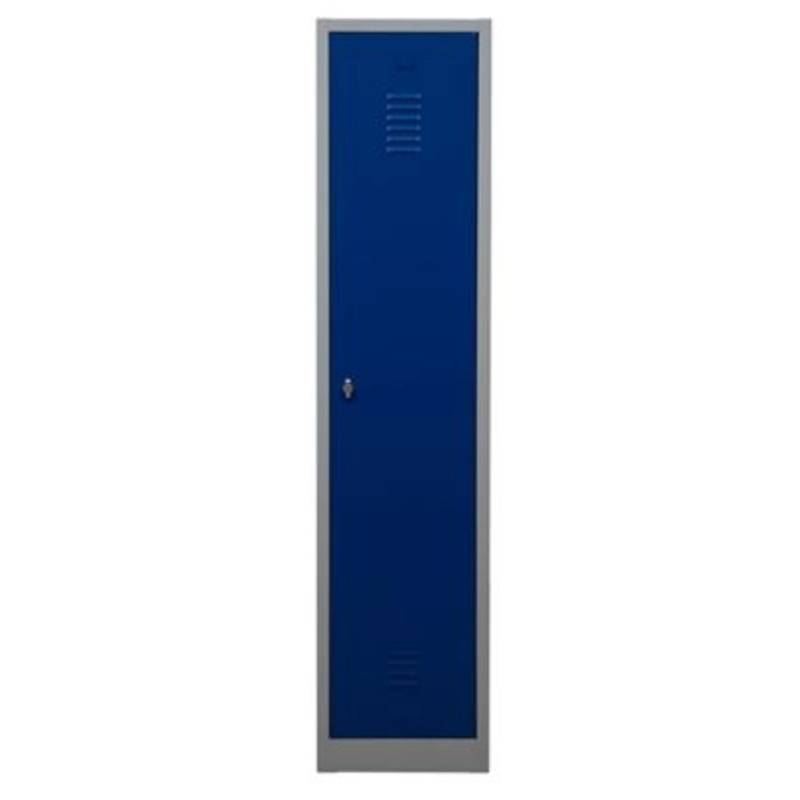 PROREGAL Garderobenspind Camel 1-Fach HxBxT 180 x 41 x 50 cm Vorhängeschloss Grau-Blau von PROREGAL