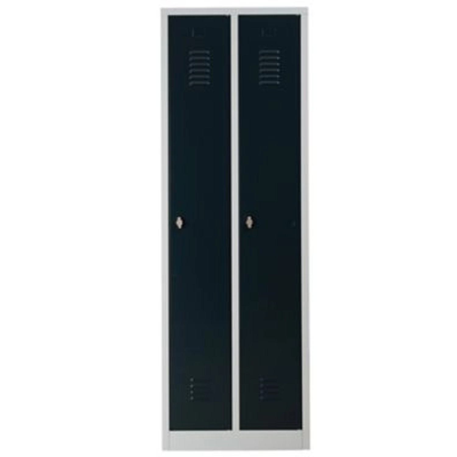 PROREGAL Garderobenspind Camel 2-Fächer HxBxT 180 x 60 x 50 cm Vorhängeschloss Grau-Anthrazit PROREGAL Garderobenspind Camel 2-Fächer HxBxT 180 x 60 x 50 cm Vorhängeschloss Grau-Anthrazit von PROREGAL