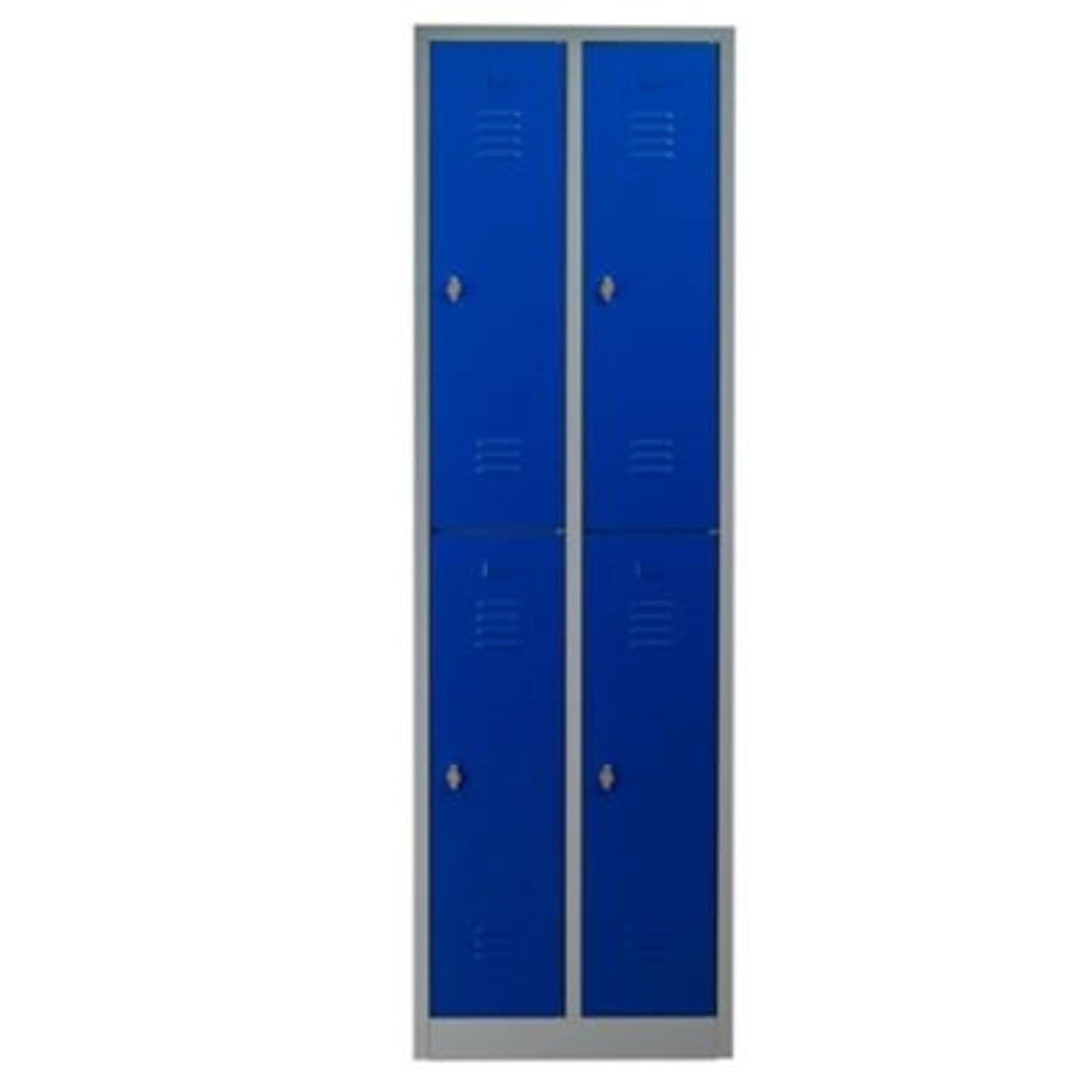 PROREGAL Garderobenspind Camel 4-Fächer HxBxT 195 x 60 x 50 cm Vorhängeschloss Grau-Blau PROREGAL Garderobenspind Camel 4-Fächer HxBxT 195 x 60 x 50 cm Vorhängeschloss Grau-Blau von PROREGAL