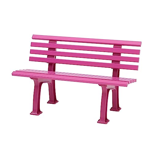 PROREGAL Gartenbank Antigua | 2-Sitzer | Flieder | HxBxT 74x120x54cm | Witterungs- & UV-beständiger Kunststoff | Parkbank Sitzbank Außenbereich Garten Balkon Terrasse von PROREGAL