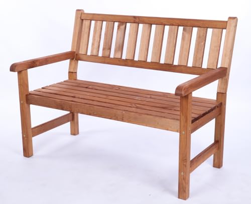 PROREGAL Gartenbank Grana | HxBxT 90x117x70cm | Ohne Abdeckung | Braun | Parkbank Gartenmöbel Sitzbank Bank Friesenbank PROREGAL Gartenbank Grana | HxBxT 90x117x70cm | Ohne Abdeckung | Braun | Parkbank Gartenmöbel Sitzbank Bank Friesenbank von PROREGAL