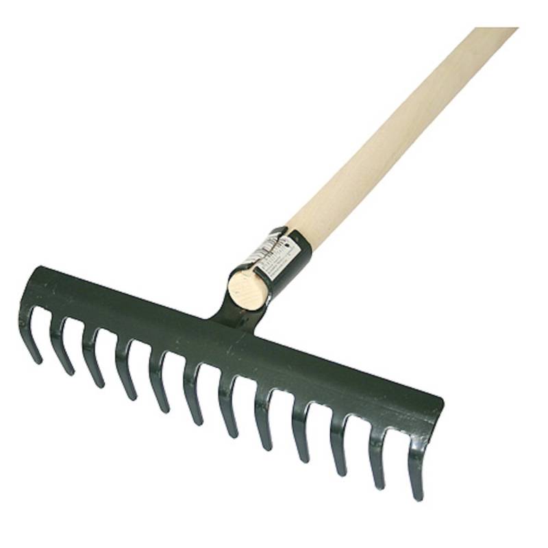 PROREGAL Gartenharke R107SK 14 Zinken Holzgriff 1600mm von PROREGAL