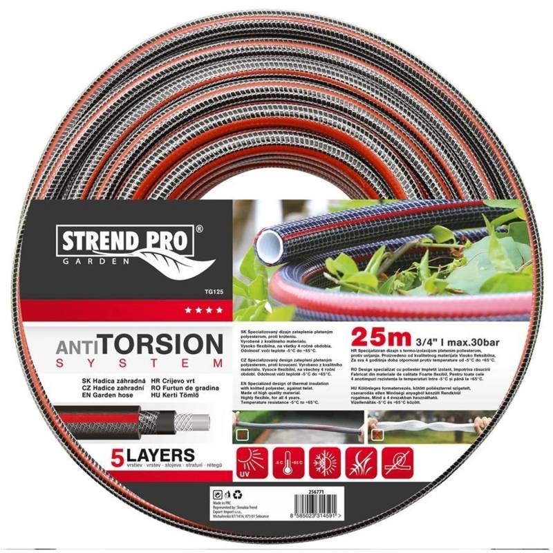PROREGAL Gartenschlauch Anti-Torsion 19 3/4 L-25m Silver Pro PROREGAL Gartenschlauch Anti-Torsion 19 3/4 L-25m Silver Pro von PROREGAL
