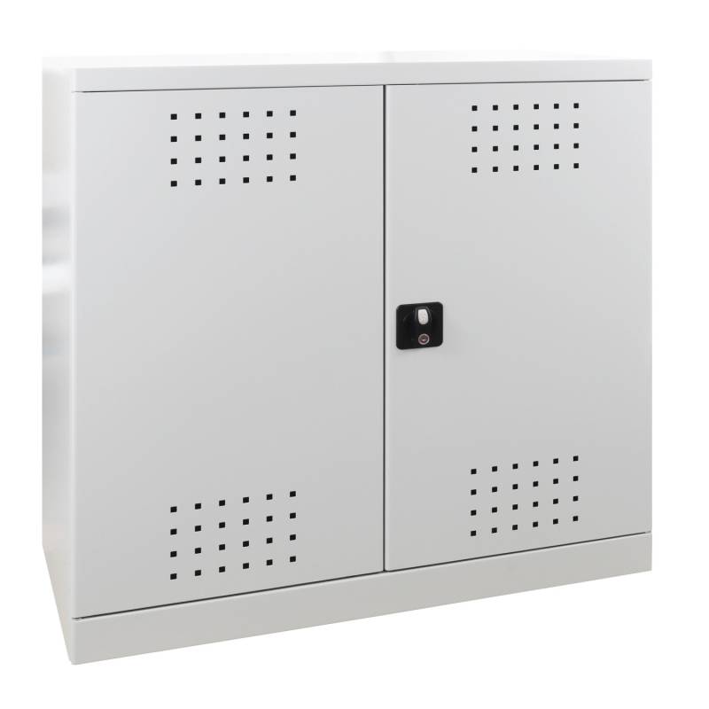 PROREGAL Gefahrstoffschrank Small HxBxT 100 x 100 x 50 cm Lichtgrau von PROREGAL