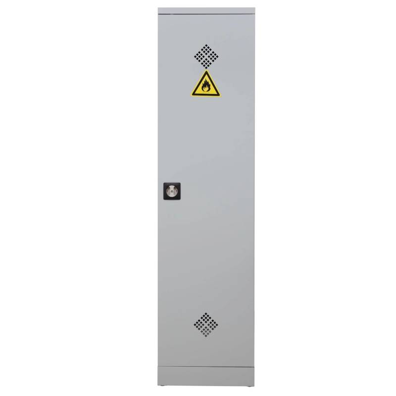 PROREGAL Gefahrstoffschrank Snake HxBxT 195 x 50 x 42 cm Grau von PROREGAL