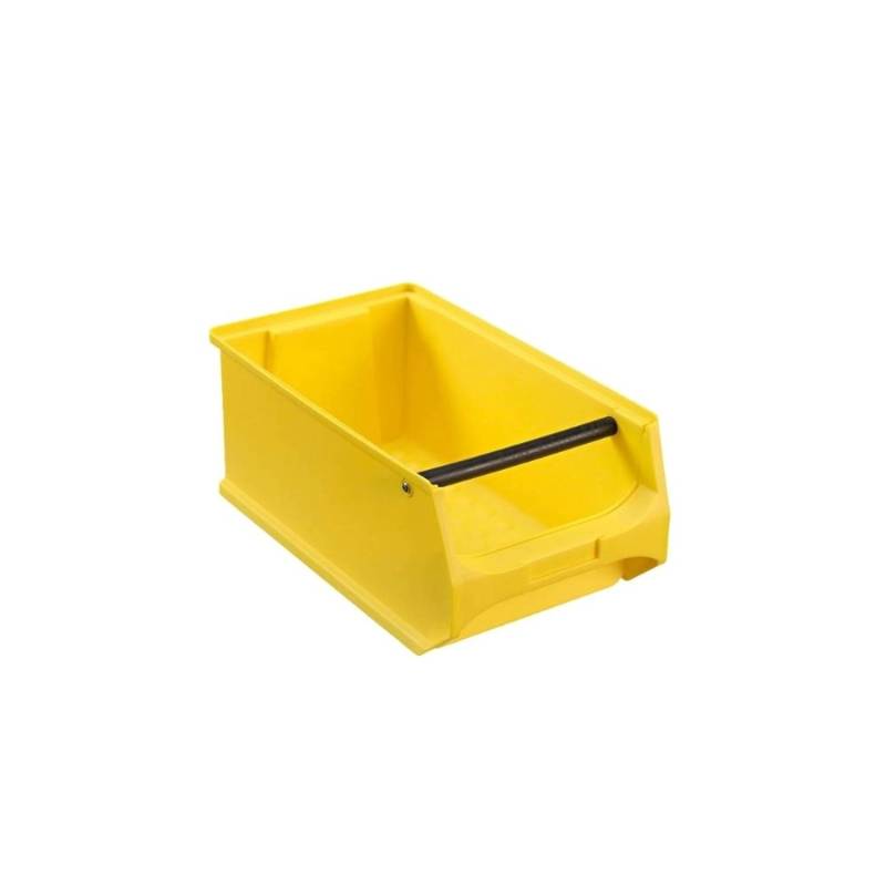 Gelbe Sichtlagerbox 4.1 Mit Griffstange HxBxT 15 x 20 x 35 cm 7,2 Liter Sichtlagerbehälter Sichtlagerkasten Sichtlagerkastensortiment Sortierbehälter von PROREGAL