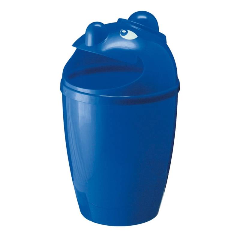PROREGAL Großer Abfallsammler Mit Gesicht 5 Liter HxBxT 75 x 46 x 46 cm PolyesterBlau von PROREGAL