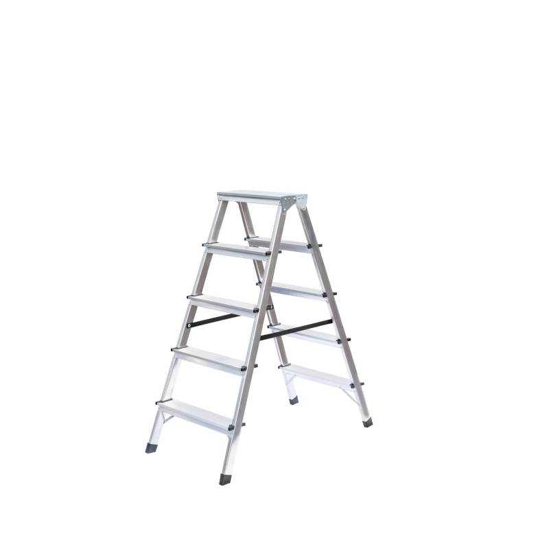 PROREGAL Haushaltsleiter Beidseitig Begehbar 2 x 5 Stufen von PROREGAL