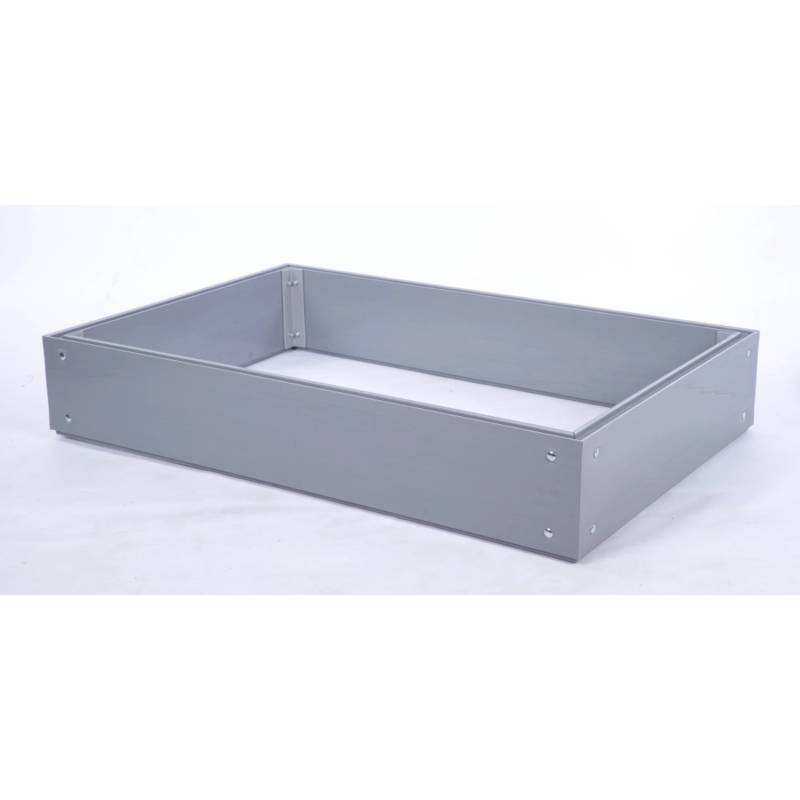 PROREGAL Hochbeete Growline Plast HxBxT 21x120x80cm 1 Ebene Grau von PROREGAL