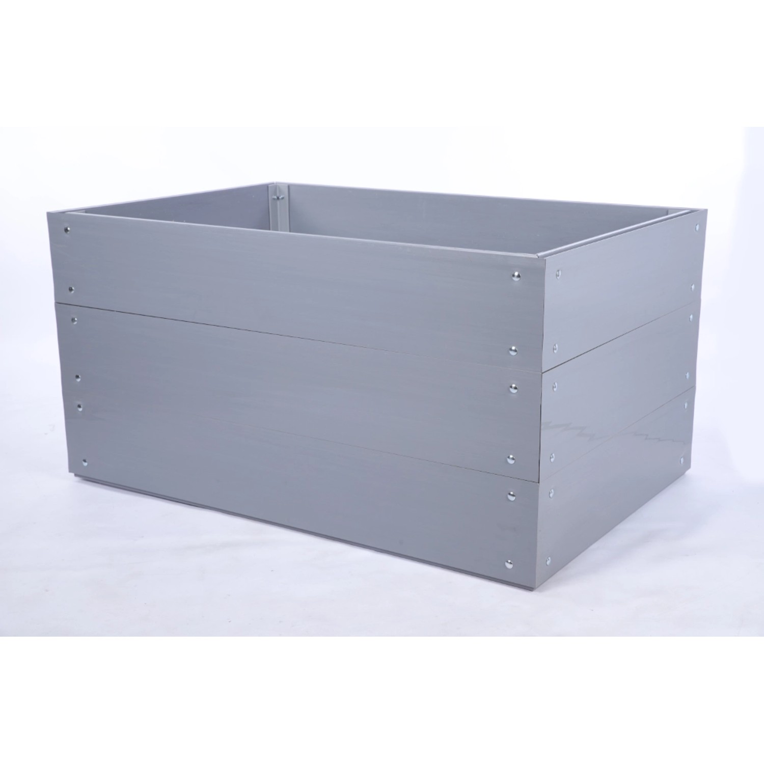 PROREGAL Hochbeete Growline Plast HxBxT 61x120x100cm 3 Ebenen Grau von PROREGAL