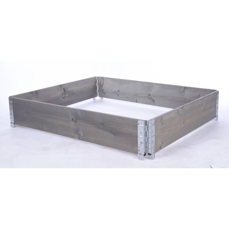 PROREGAL Hochbeetkisten GrowBox HxBxT 20x120x100cm 1 Ebene Holz Grau von PROREGAL