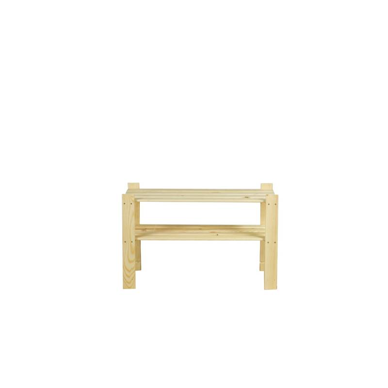 PROREGAL Holzregal Pinepeak HxBxT 50 x 80 x 28 cm 2 Fachboden 1,2 cm Dickes Kiefernholz Natur von PROREGAL