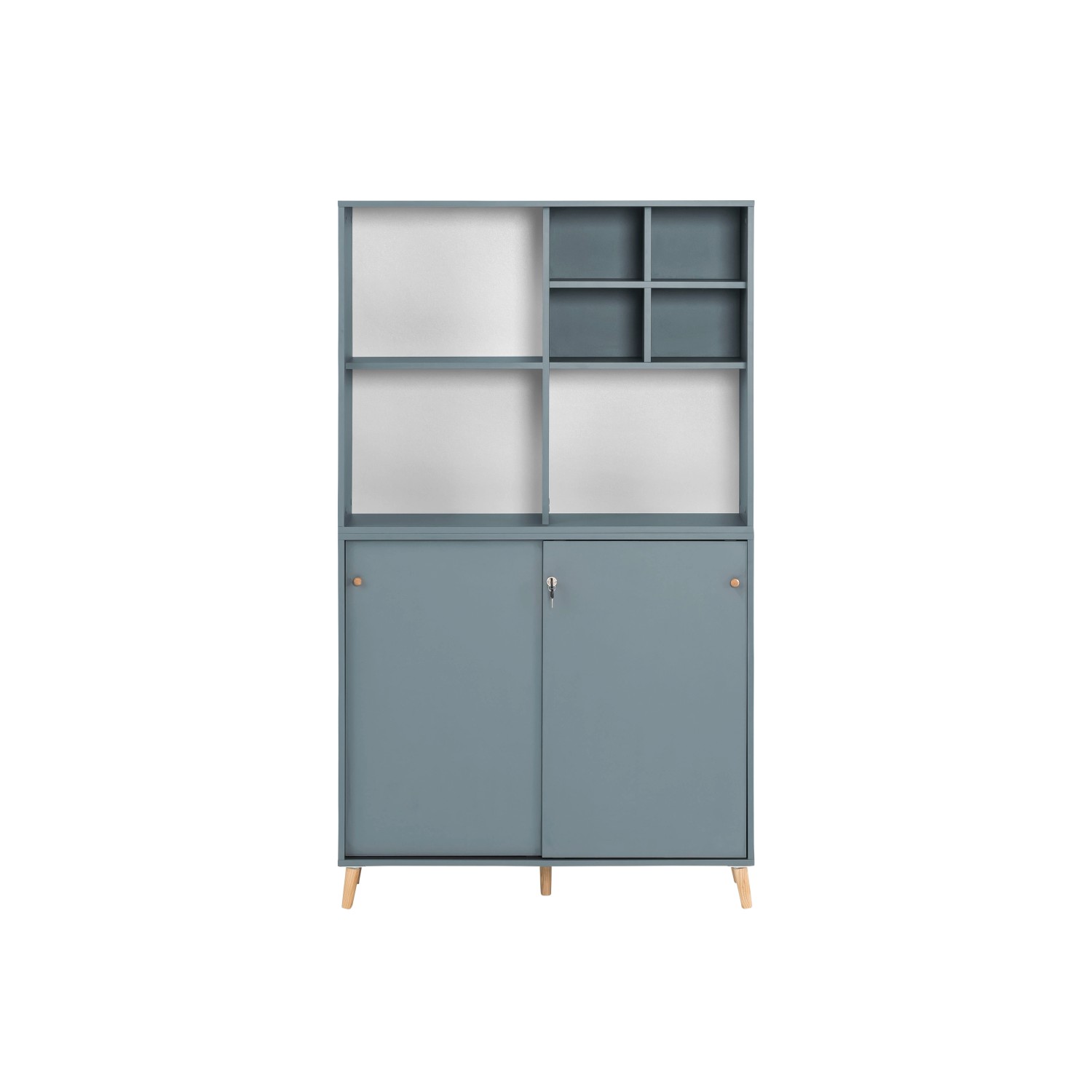 PROREGAL Jaguar Set Aktenregal Aktenschrank & Regalkreuz Breite 100 cm Blau PROREGAL Jaguar Set Aktenregal Aktenschrank & Regalkreuz Breite 100 cm Blau von PROREGAL