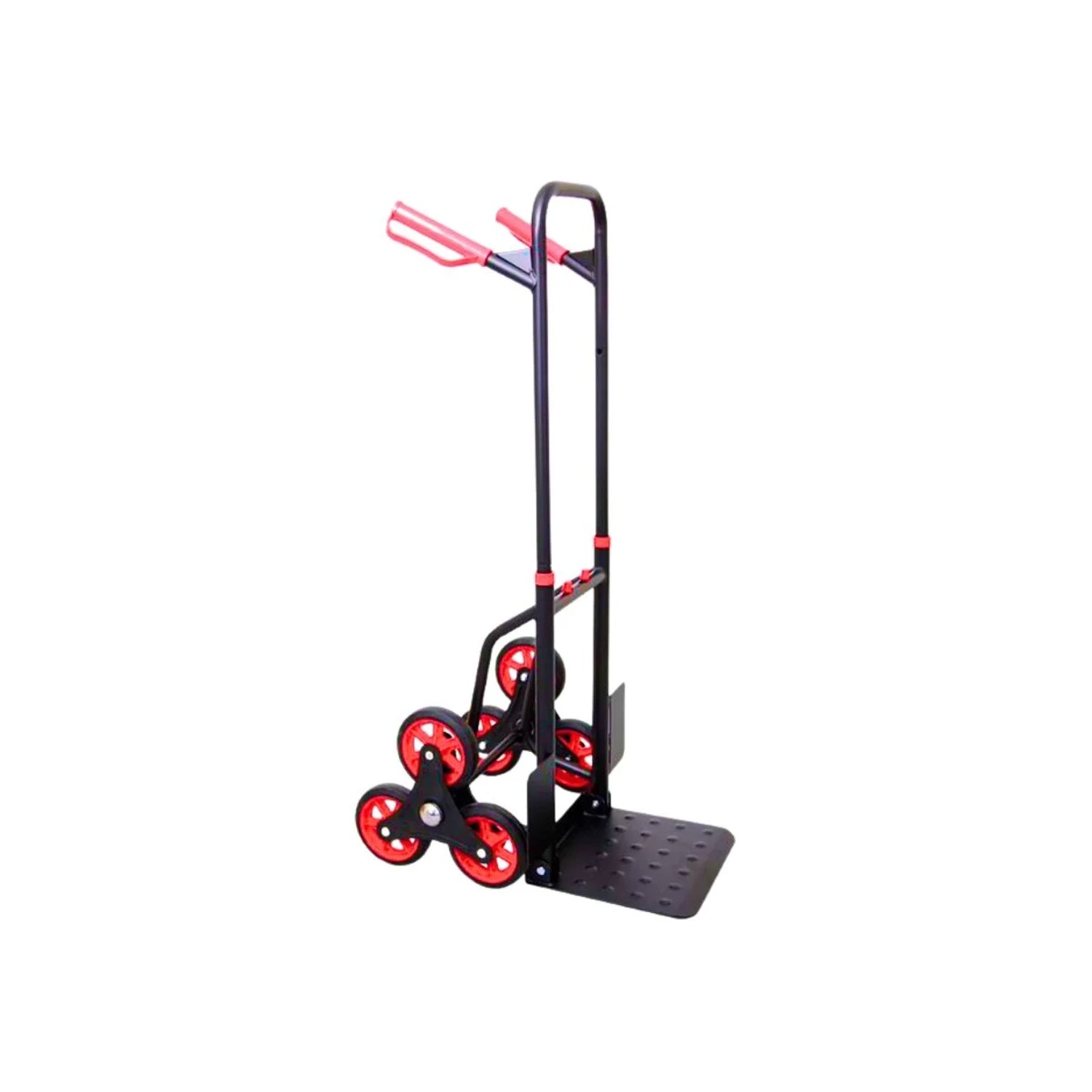 PROREGAL Klappbarer Profi-Treppensteiger TAURUS 150 HxBxT 110 x 45 x 61 cm Traglast 150 kg Stahlrahmen Ergonomische Griffe TPR-Gummiräder Rot-Schwarz PROREGAL Klappbarer Profi-Treppensteiger TAURUS 150 HxBxT 110 x 45 x 61 cm Traglast 150 kg Stahlrahmen Ergonomische Griffe TPR-Gummiräder Rot-Schwarz von PROREGAL