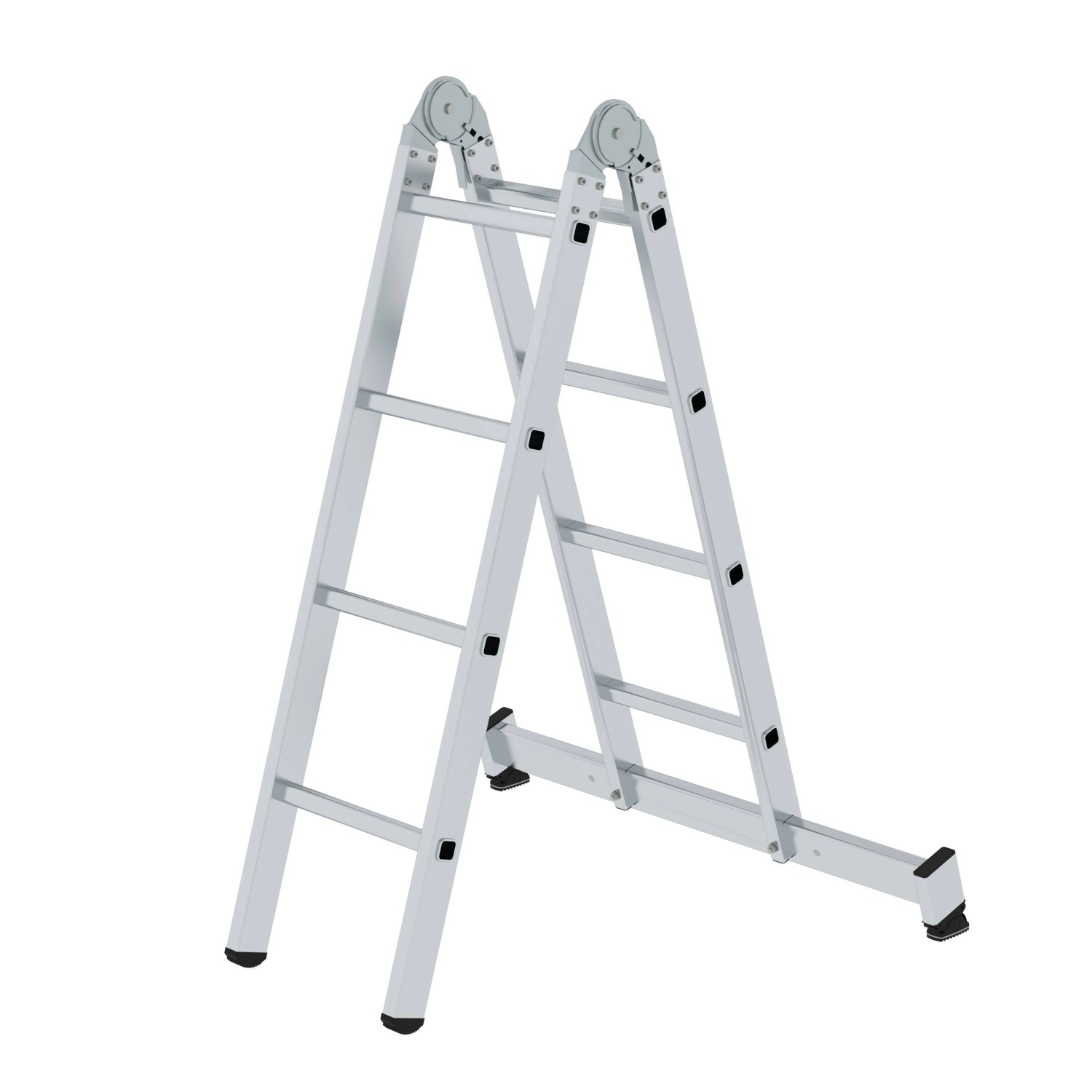 PROREGAL Klappleiter 2-Teilig mit Traverse 2 x 4 Sprossen PROREGAL Klappleiter 2-Teilig mit Traverse 2 x 4 Sprossen von PROREGAL