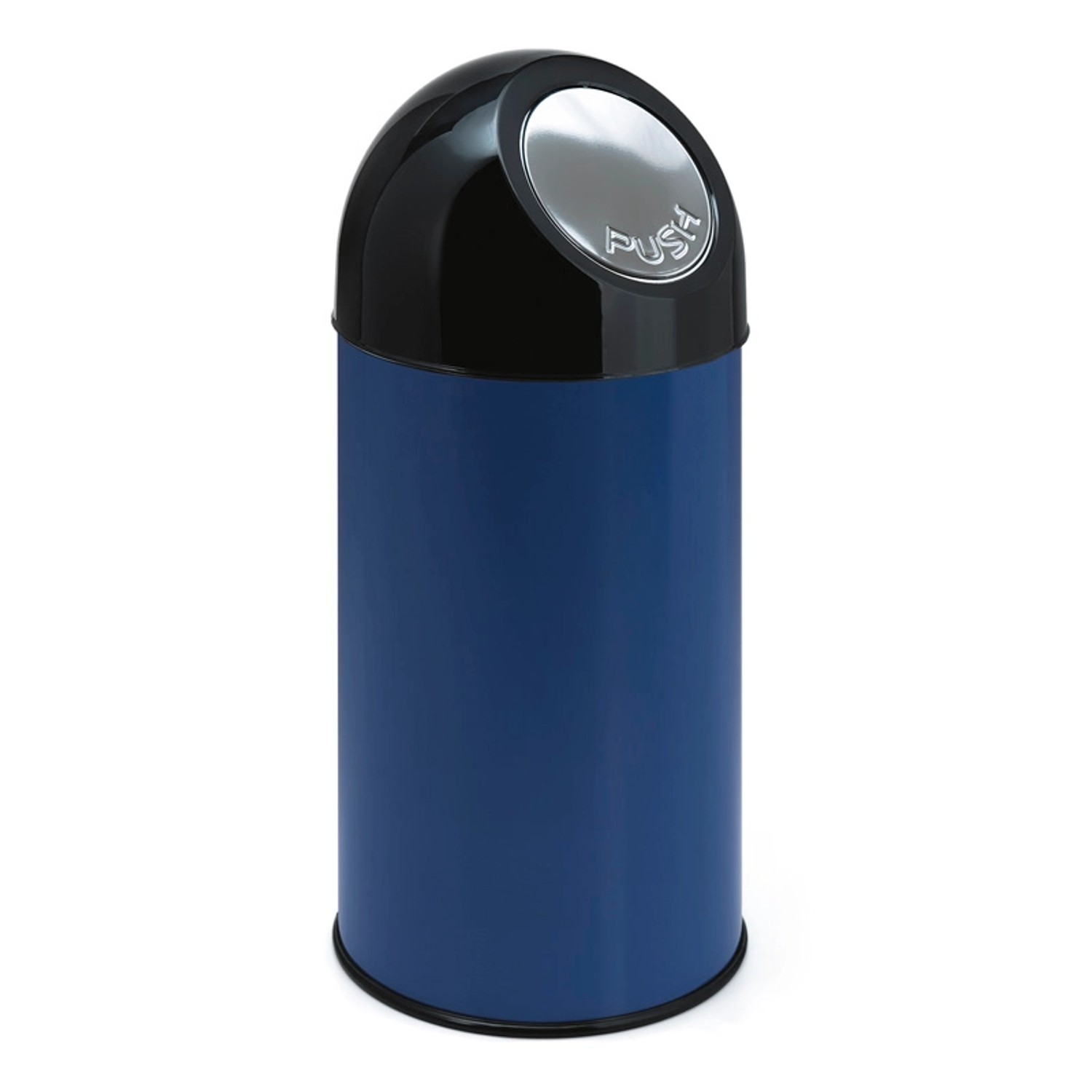 PROREGAL Klassischer Abfallbehälter Mit Pushdeckel 40 Liter HxBxT 67 x 31 x 31 cm Metall Blau PROREGAL Klassischer Abfallbehälter Mit Pushdeckel 40 Liter HxBxT 67 x 31 x 31 cm Metall Blau von PROREGAL