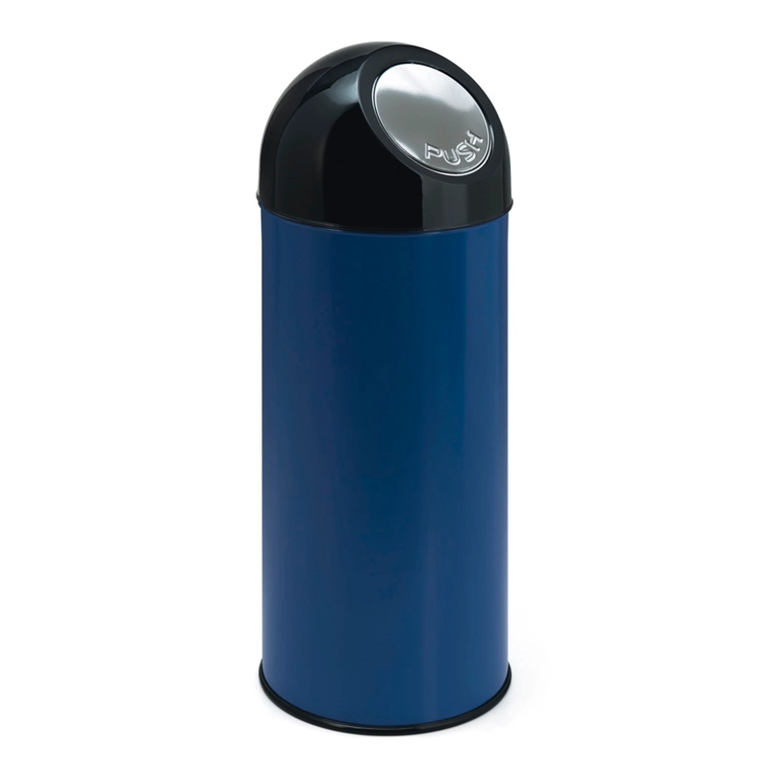 PROREGAL Klassischer Abfallbehälter Mit Pushdeckel 55 Liter HxBxT 84 x 31 x 31 cm Metall Blau PROREGAL Klassischer Abfallbehälter Mit Pushdeckel 55 Liter HxBxT 84 x 31 x 31 cm Metall Blau von PROREGAL