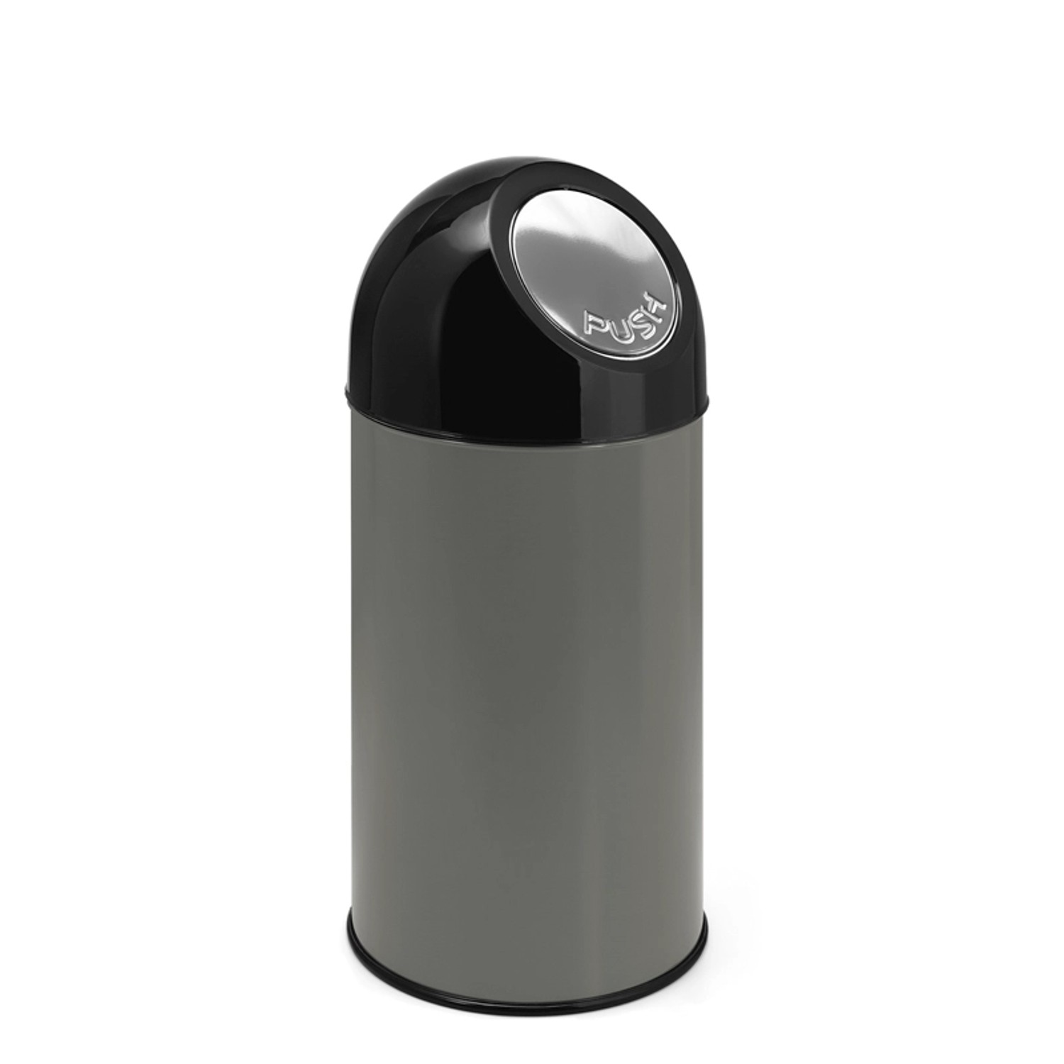 PROREGAL Klassischer Abfallbehälter Mit Pushdeckel und Inneneimer 40 Liter HxBxT 67 x 31 x 31 cm Metall Metallik Grau PROREGAL Klassischer Abfallbehälter Mit Pushdeckel und Inneneimer 40 Liter HxBxT 67 x 31 x 31 cm Metall Metallik Grau von PROREGAL