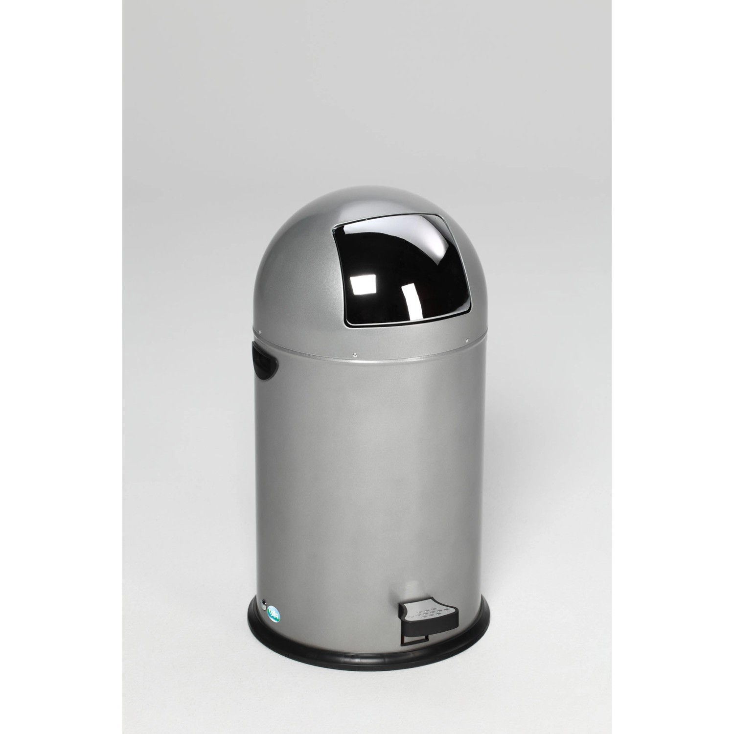 PROREGAL Klassischer Abfallsammler Mit Einwurfklappe Inneneinsatz Fußpedal 33 Liter HxBxT 69 x 42,5 x 42,5 cm Verzinkter Stahl Silber PROREGAL Klassischer Abfallsammler Mit Einwurfklappe Inneneinsatz Fußpedal 33 Liter HxBxT 69 x 42,5 x 42,5 cm Verzinkter Stahl Silber von PROREGAL