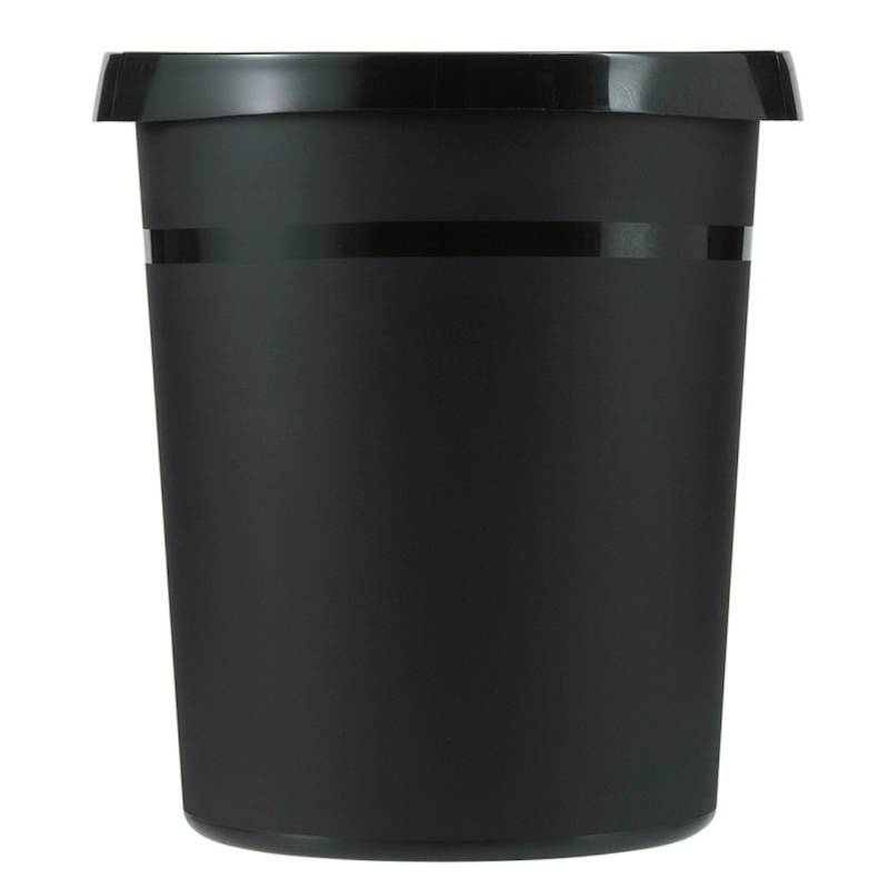 PROREGAL Klassischer Runder Papierkorb Aus Kunststoff 18 Liter HxØ 35 x 31,2 cm Schwarz von PROREGAL