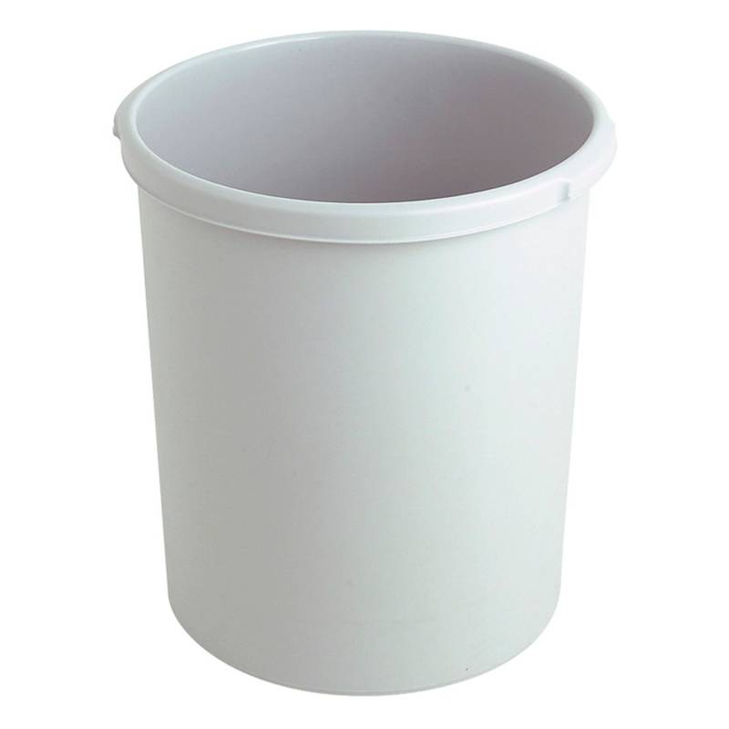 PROREGAL Klassischer Runder Papierkorb Aus Kunststoff 30 Liter HxØ 41 x 37,5 cm Grau von PROREGAL