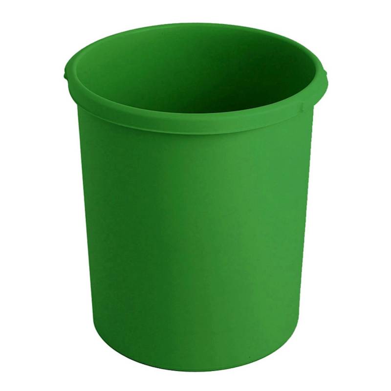 PROREGAL Klassischer Runder Papierkorb Aus Kunststoff 30 Liter HxØ 41 x 37,5 cm Grün von PROREGAL