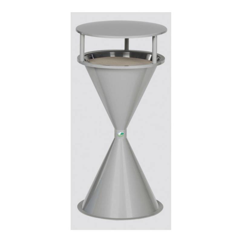 PROREGAL Klassischer Standascher Mit Dach Für Innen Außenbereich HxBxT 72 x 42 x 42 cm Kunststoff Silber PROREGAL Klassischer Standascher Mit Dach Für Innen Außenbereich HxBxT 72 x 42 x 42 cm Kunststoff Silber von PROREGAL