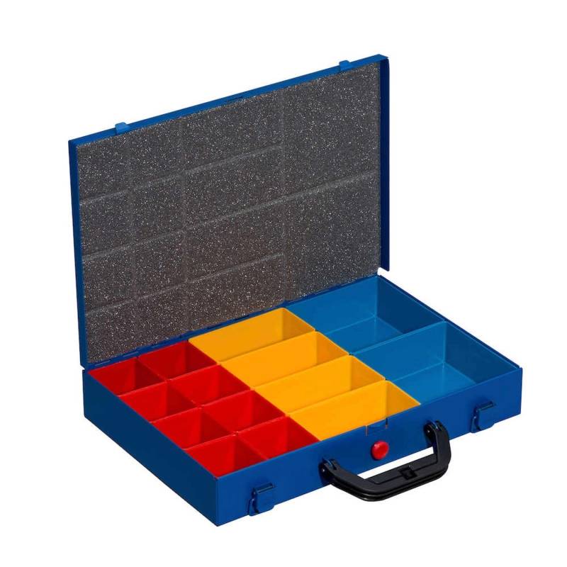 Kleinteilekoffer EuroPlus Pro 34L-14 Einsätze HxBxT 6,5 x 33,5 x 25 cm Blau von PROREGAL