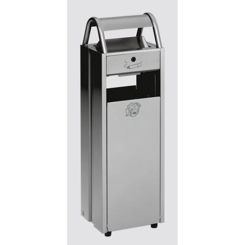 PROREGAL Kombiascher Mit Schloss Und Blenden 35 Liter HxBxT 97,5 x 30,5 x 26,5 cm Stahl Silber PROREGAL Kombiascher Mit Schloss Und Blenden 35 Liter HxBxT 97,5 x 30,5 x 26,5 cm Stahl Silber von PROREGAL
