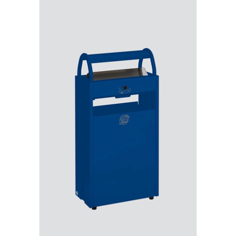 PROREGAL Kombiascher Mit Schloss Und Blenden 60 Liter HxBxT 98 x 48,5 x 26,5 cm Stahl Blau PROREGAL Kombiascher Mit Schloss Und Blenden 60 Liter HxBxT 98 x 48,5 x 26,5 cm Stahl Blau von PROREGAL