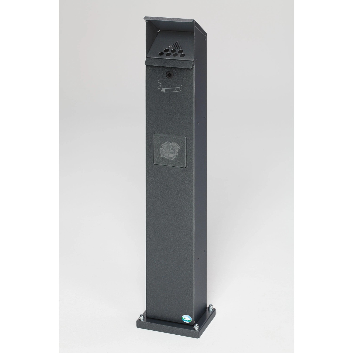 PROREGAL Kombiascher Standsäule Für Außenbereich HxBxT 115 x 18 x 15 cm Verzinkter Stahl Grau PROREGAL Kombiascher Standsäule Für Außenbereich HxBxT 115 x 18 x 15 cm Verzinkter Stahl Grau von PROREGAL
