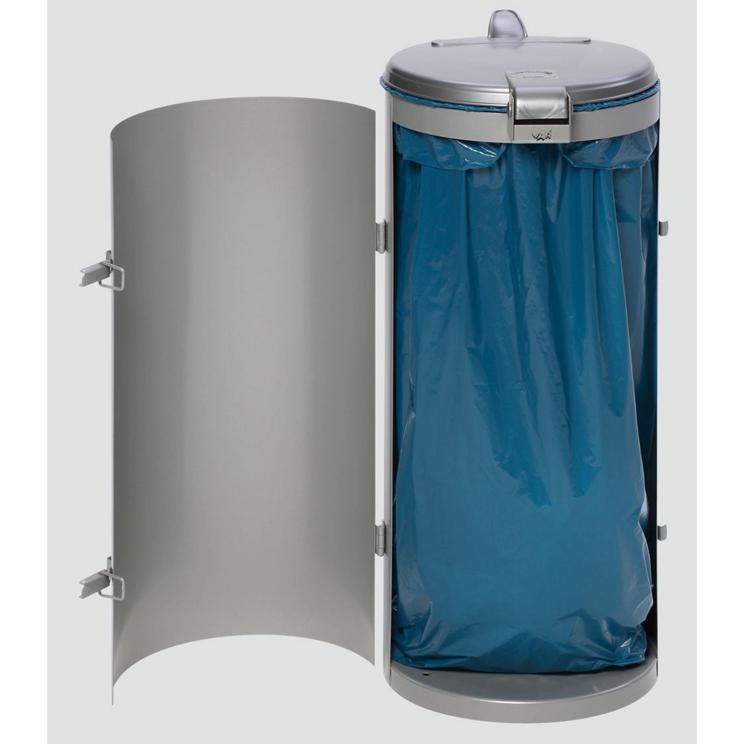 PROREGAL Kompakter Abfallsammler Junior Mit Deckel Einflügeltür 35 cm Einfüllöffnung HxBxT 90 x 45 x 45 cm Stahl Silber PROREGAL Kompakter Abfallsammler Junior Mit Deckel Einflügeltür 35 cm Einfüllöffnung HxBxT 90 x 45 x 45 cm Stahl Silber von PROREGAL