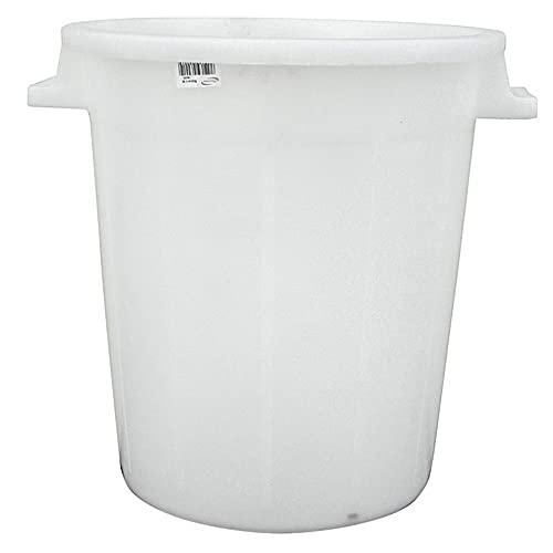 PROREGAL Kunststoffbehälter | 35 Liter Volumen | Weiß | Tonne, Mehrzweckfass, Regentonne, Weithalsfass, Kunststoffbehälter von PROREGAL