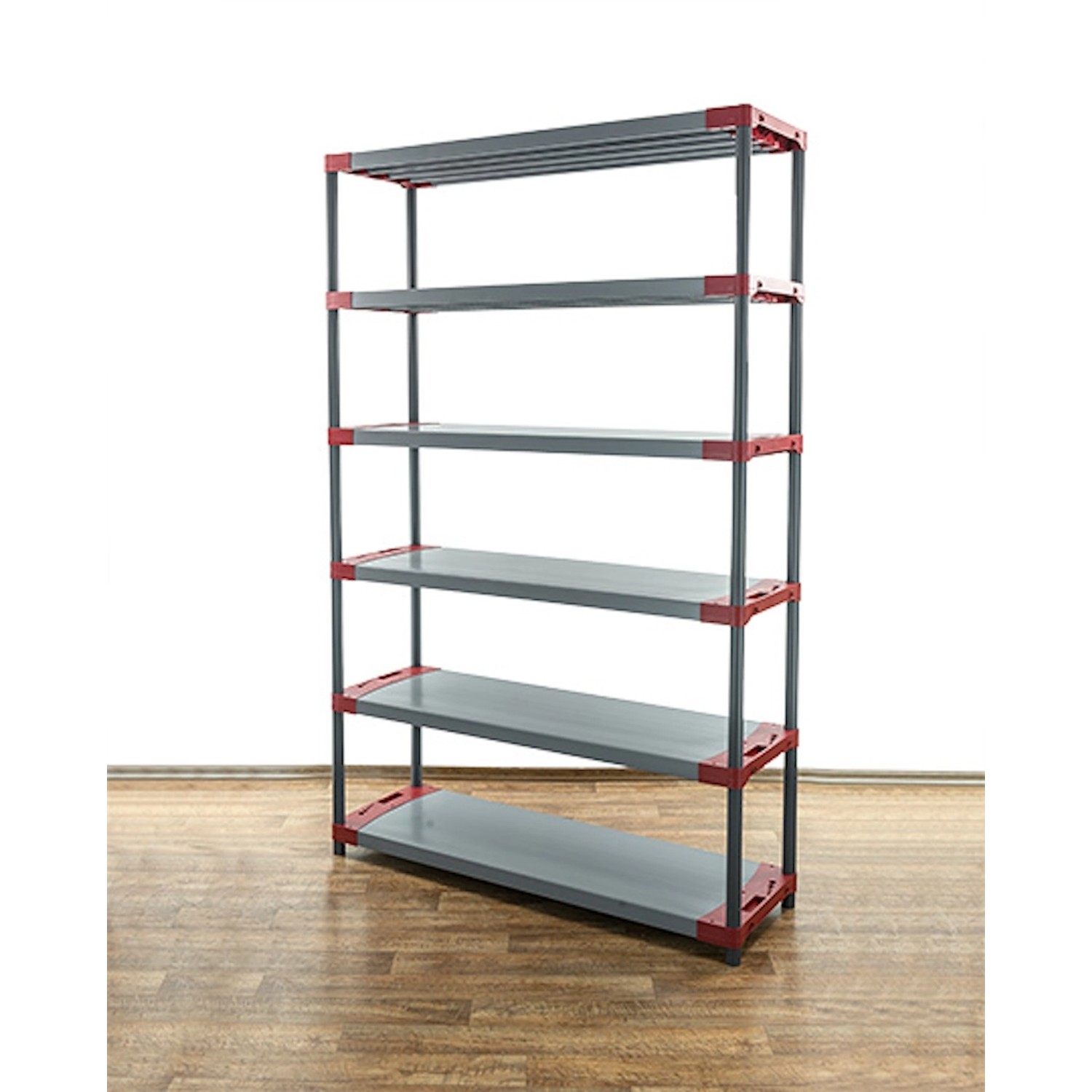 PROREGAL Kunststoffregal Grey Bear Extra-Tall HxBxT 220 x 150 x 46 cm Fachlast 70 kg Grau/Rot PROREGAL Kunststoffregal Grey Bear Extra-Tall HxBxT 220 x 150 x 46 cm Fachlast 70 kg Grau/Rot von PROREGAL