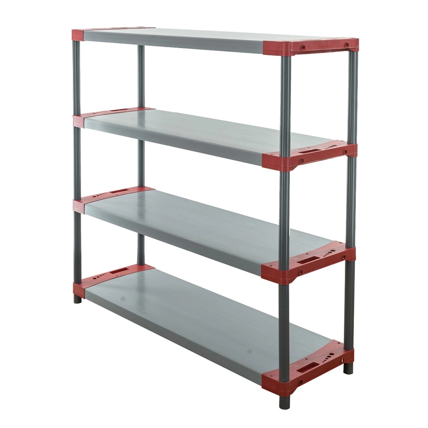 PROREGAL Kunststoffregal Grey Bear Low HxBxT 138 x 150 x 46 cm Fachlast 70 kg Grau/Rot PROREGAL Kunststoffregal Grey Bear Low HxBxT 138 x 150 x 46 cm Fachlast 70 kg Grau/Rot von PROREGAL