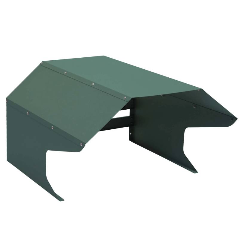 PROREGAL Mähroboter-Garage 41x60x70cm Metall Grün von PROREGAL