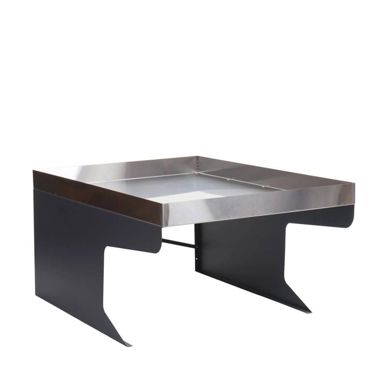 PROREGAL Mähroboter-Garage XL Mit Pflanzkasten 47x70x100cm Metall Edelstahl Anthrazit von PROREGAL