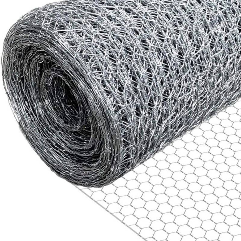 PROREGAL Maschendrahtzaun Sechseckgeflecht Keepy Höhe 0,5 Meter Länge 10 Meter Maschenweite 20 mm Drahtstärke 0,7 mm Verzinkt von PROREGAL