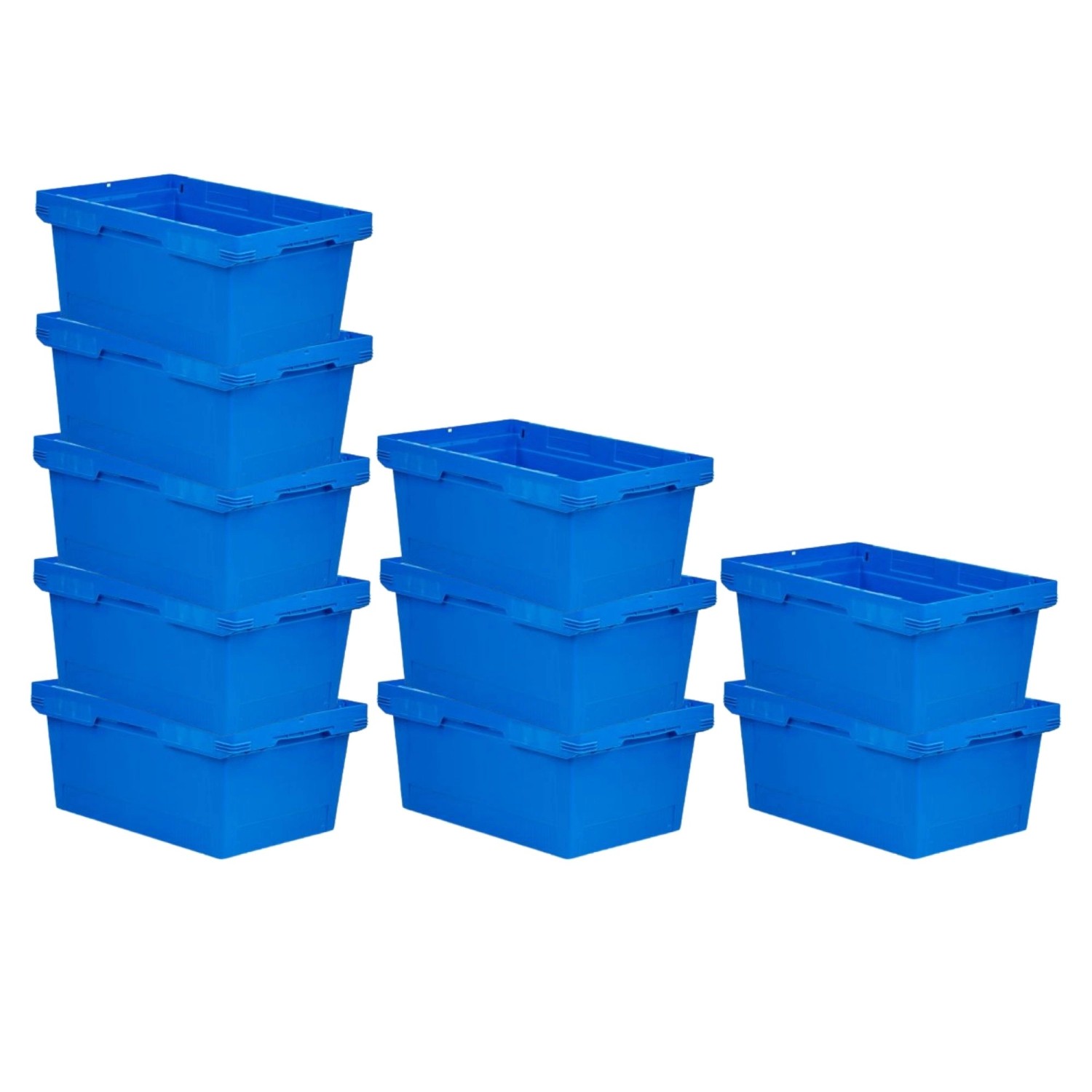 PROREGAL Mega Deal 10x Conical Mehrweg-Stapelbehälter Blau HxBxT 27,3 x 40 x 60cm 47 Liter Lagerbox Eurobox Transportbox Transportbehälter PROREGAL Mega Deal 10x Conical Mehrweg-Stapelbehälter Blau HxBxT 27,3 x 40 x 60cm 47 Liter Lagerbox Eurobox Transportbox Transportbehälter von PROREGAL