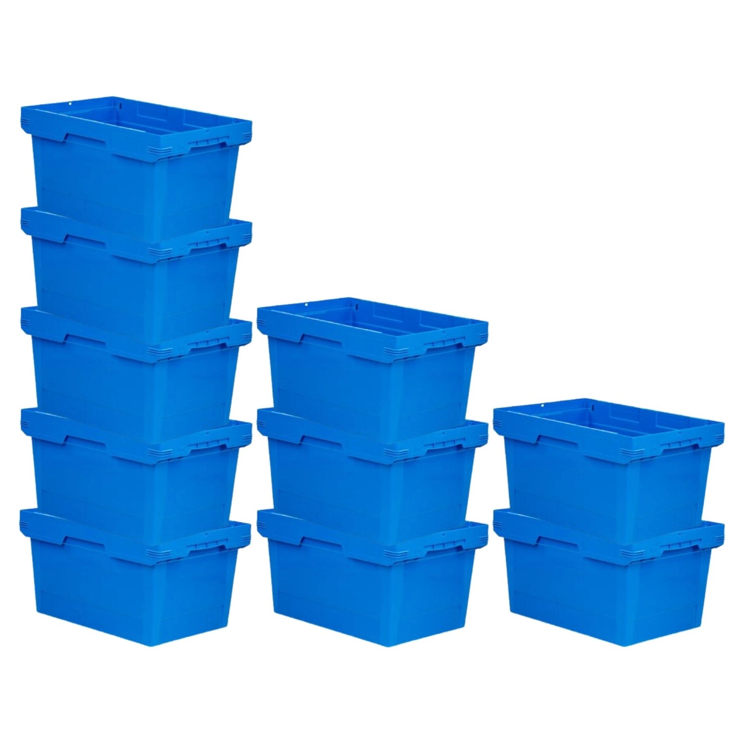 PROREGAL Mega Deal 10x Conical Mehrweg-Stapelbehälter Blau HxBxT 32,3 x 40 x 60cm 58 Liter Lagerbox Eurobox Transportbox Transportbehälter PROREGAL Mega Deal 10x Conical Mehrweg-Stapelbehälter Blau HxBxT 32,3 x 40 x 60cm 58 Liter Lagerbox Eurobox Transportbox Transportbehälter von PROREGAL
