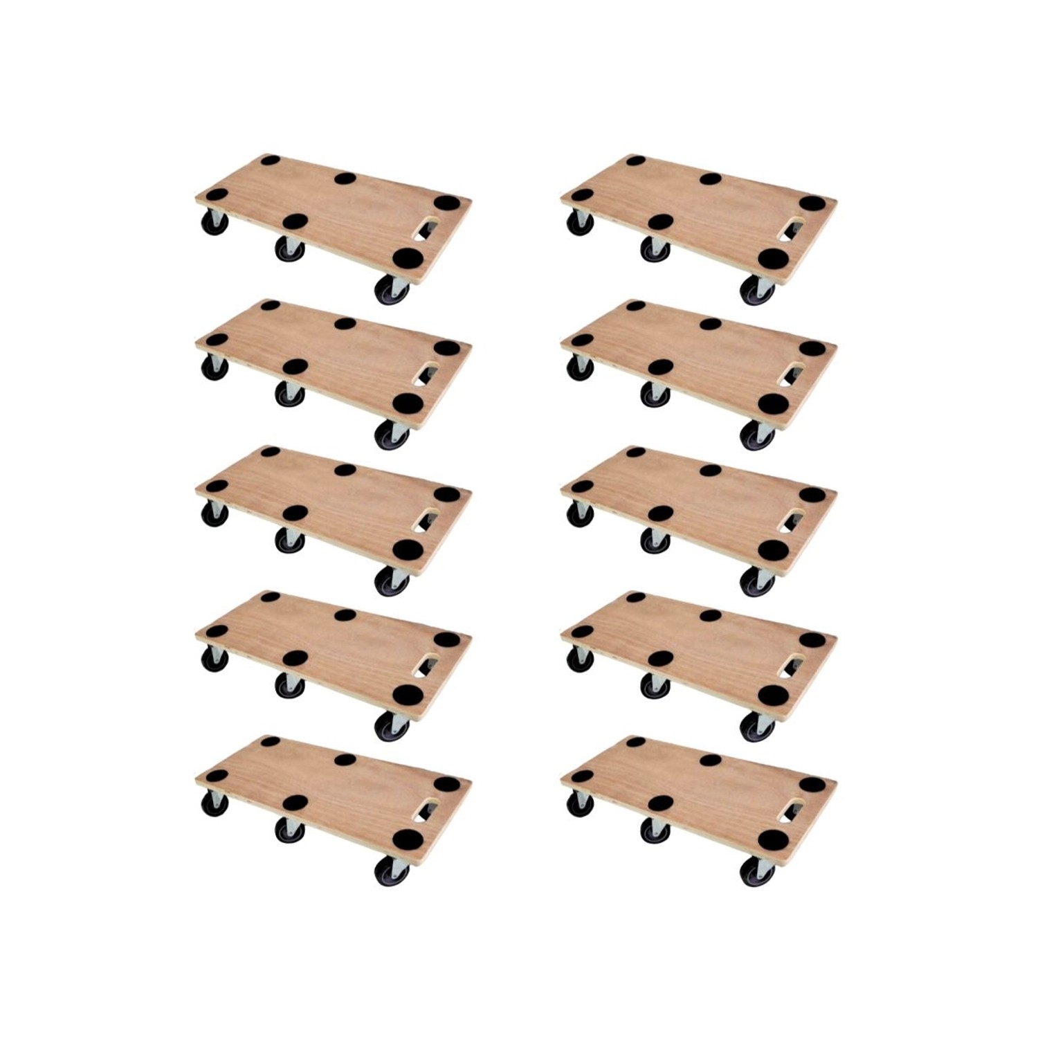 PROREGAL Mega Deal 10x Profi Transportroller mit 6 Rollen HxBxT 11 x 30 x 68 cm Traglast 300 kg Sperrholzplatte Braun PROREGAL Mega Deal 10x Profi Transportroller mit 6 Rollen HxBxT 11 x 30 x 68 cm Traglast 300 kg Sperrholzplatte Braun von PROREGAL